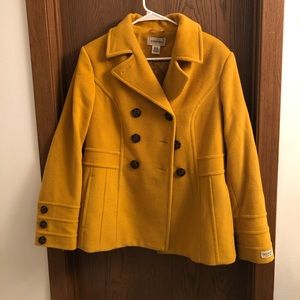 St. Johns Bay Yellow Peacoat